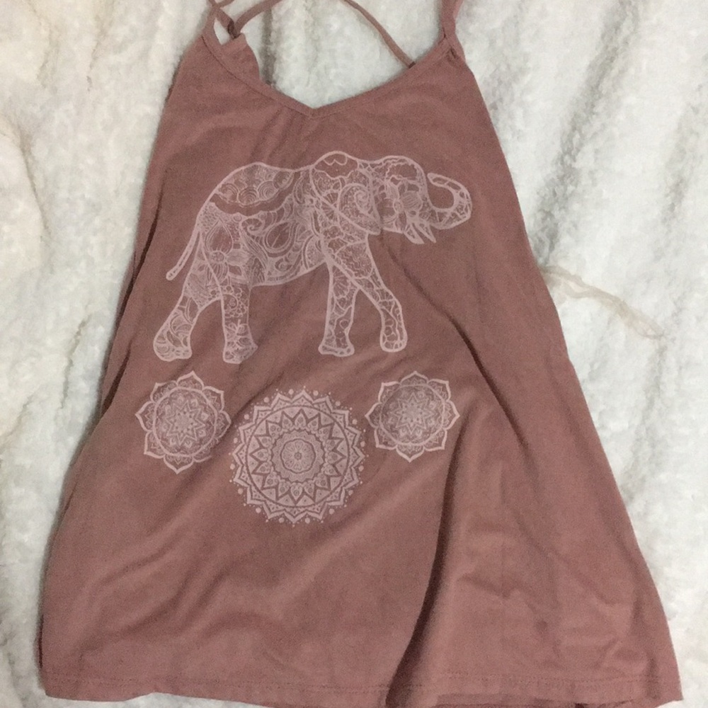 Pink velvet Charlotte Russe tank